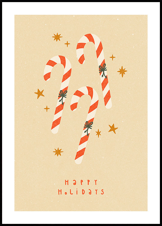 Póster Candy Cane