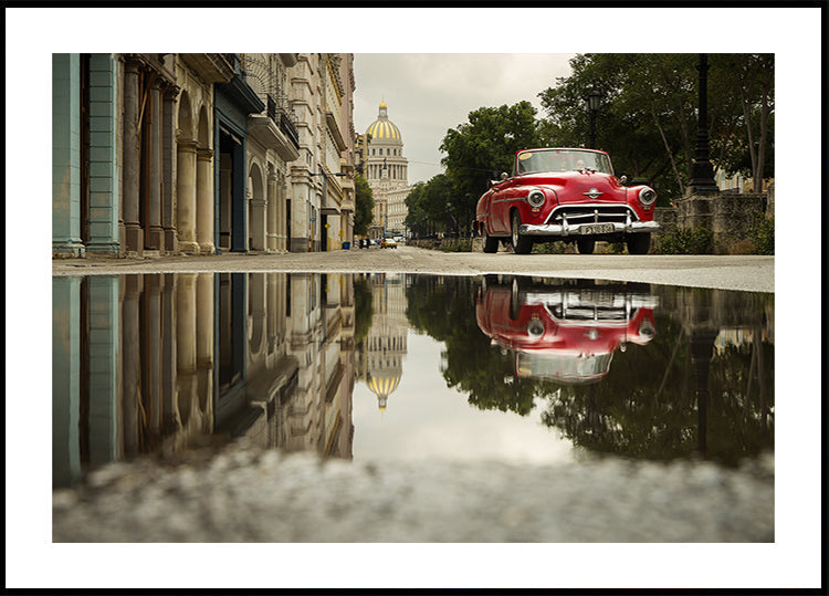 Póster Ruas de Havana, Cuba