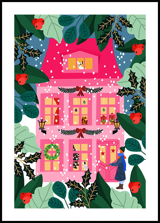 Pôster de decoração de Natal