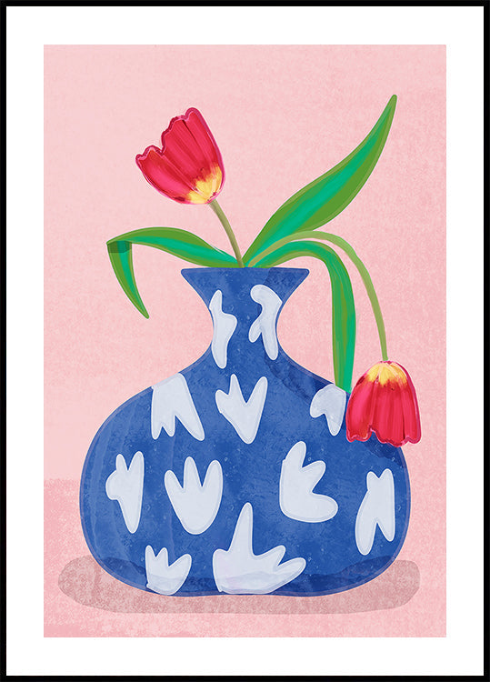 Póster Tulipa em vaso