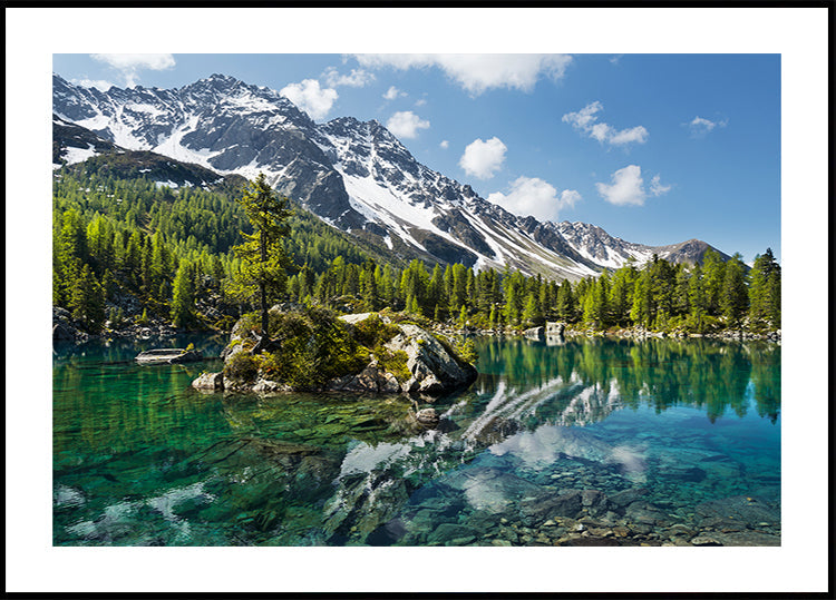 Póster Lago Verde da Montanha
