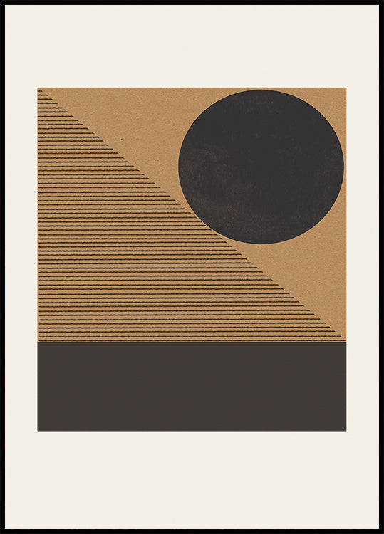 Póster Eclipse Geométrico