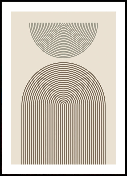 Póster Geometria do Arco Moderno