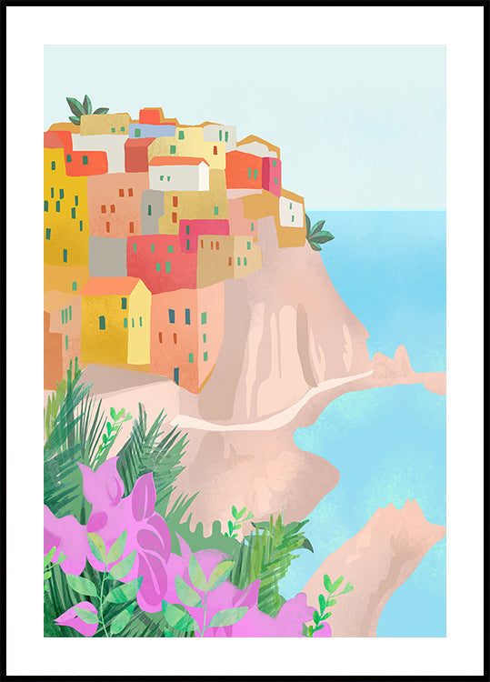 Póster Cinque Terre, Itália