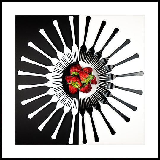 Pôster de desenhos de morango