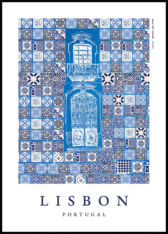 Póster Padrões de Lisboa, Portugal