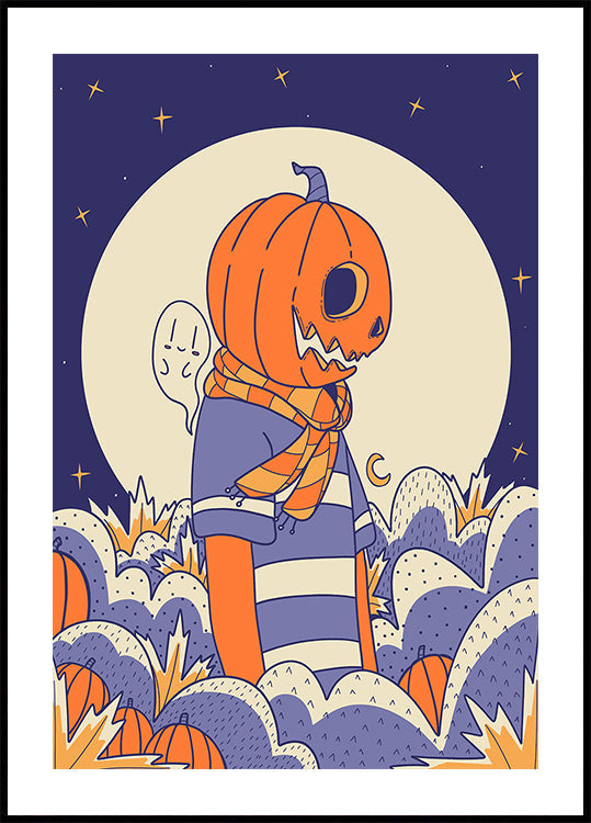 Póster Abóbora e fantasma