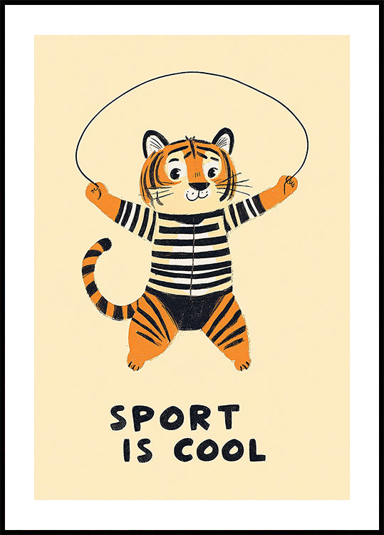 Pulando Tigre Divertido