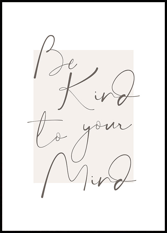 Póster Bekindtoyourmind 4