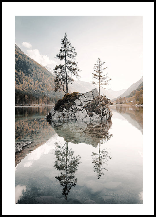 Tranquil Reflections at Lake Hintersee Plakat - Posterbox.dk