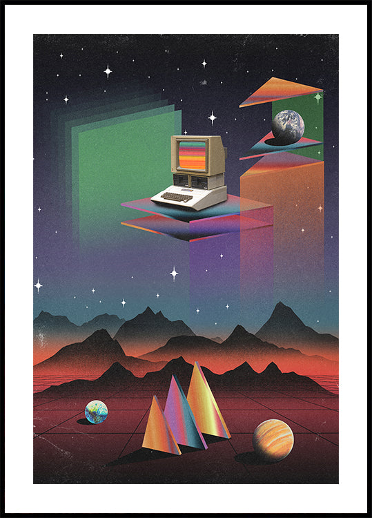 Computador CRT dos anos 80