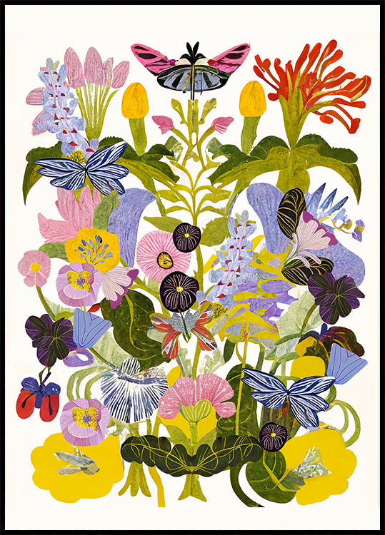 Floral de outono abstrato