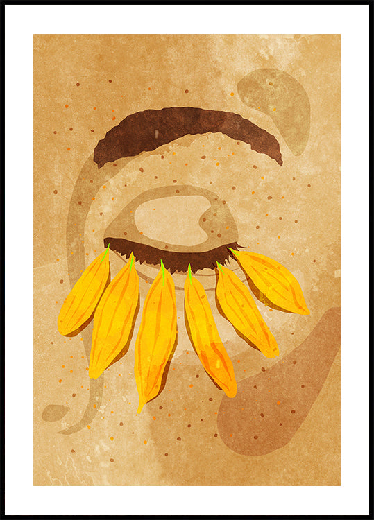 Póster Flower power eye lashes