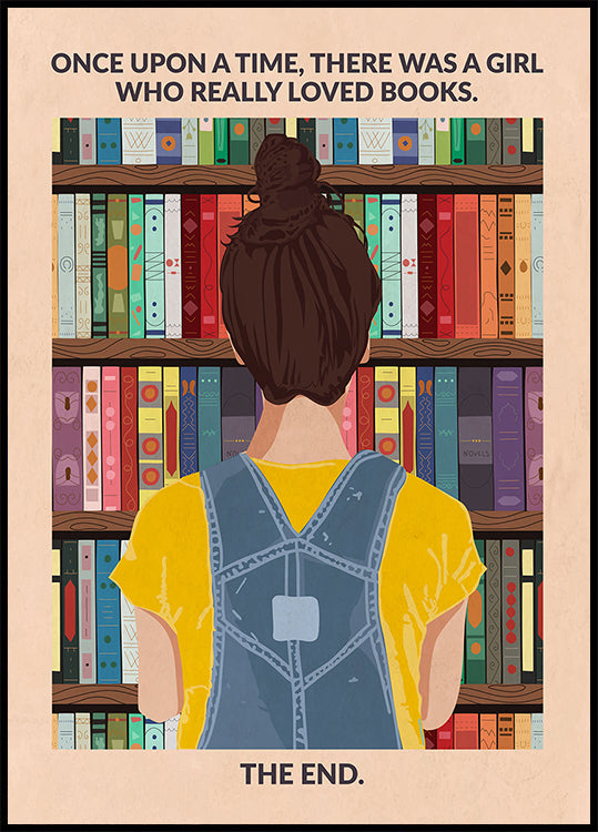 Pôster Menina do livro (morena)