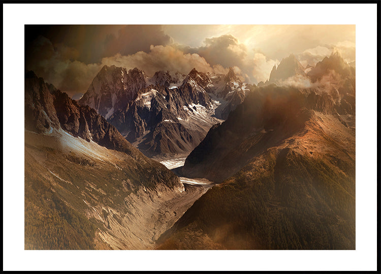 Pôster maciço de Mont Blanc