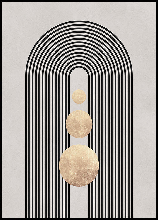 Póster Linhas e círculos 19