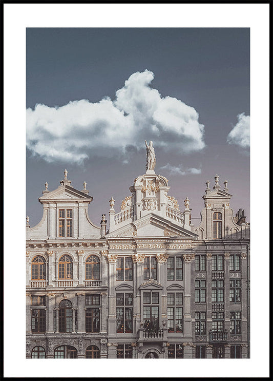 Arquitetura Elegante em Bruxelas Poster