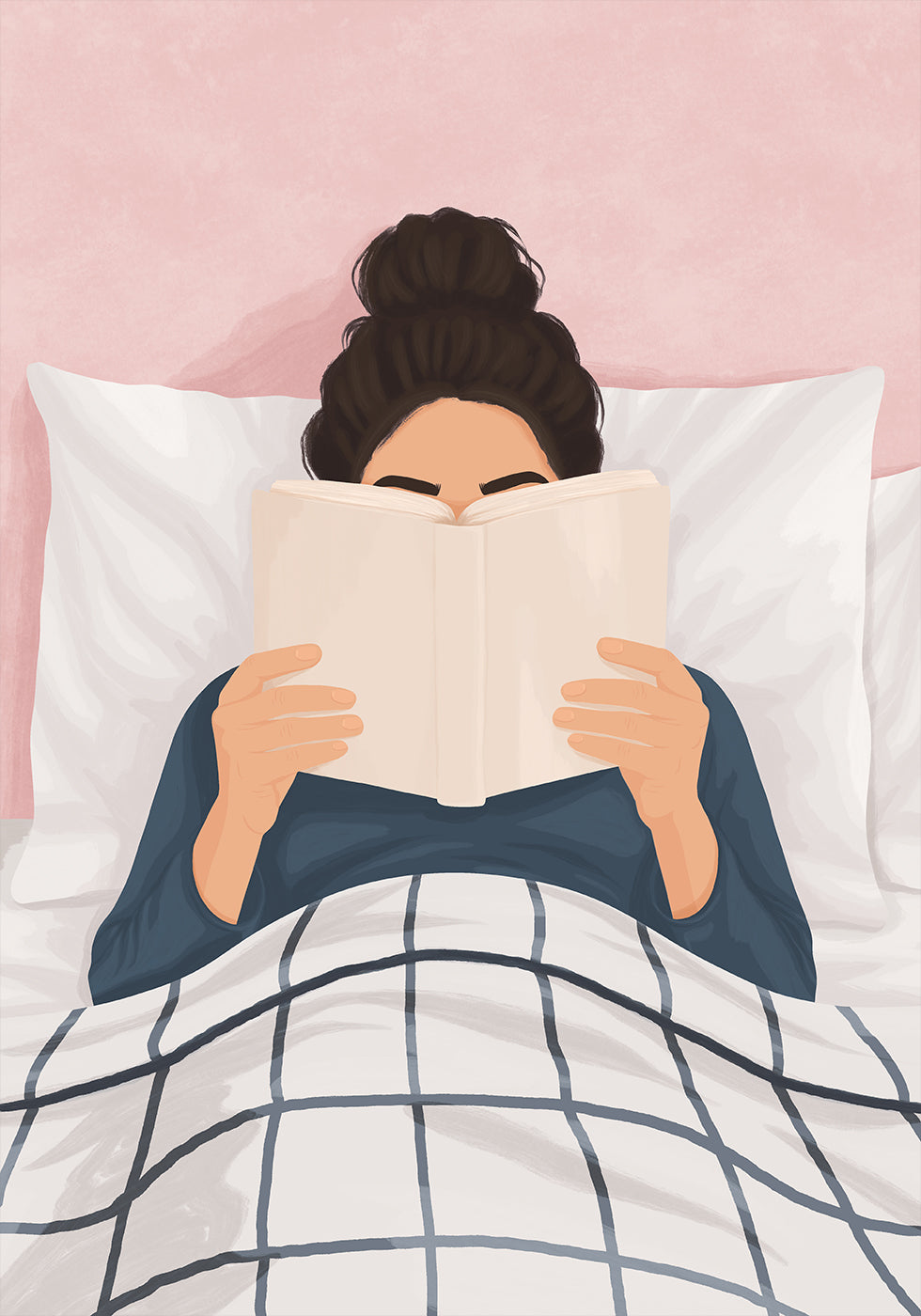 Pôster Menina lendo um livro