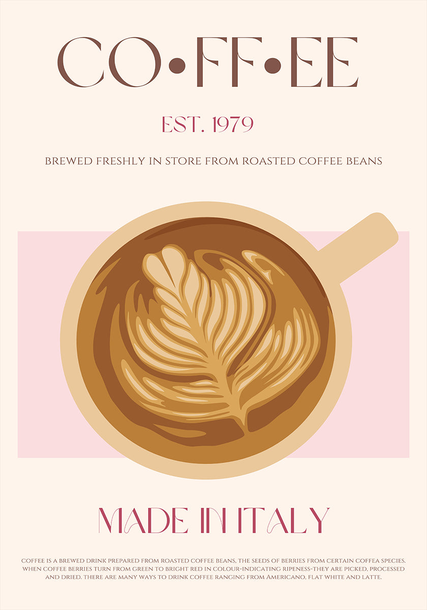 Póster Café Italiano