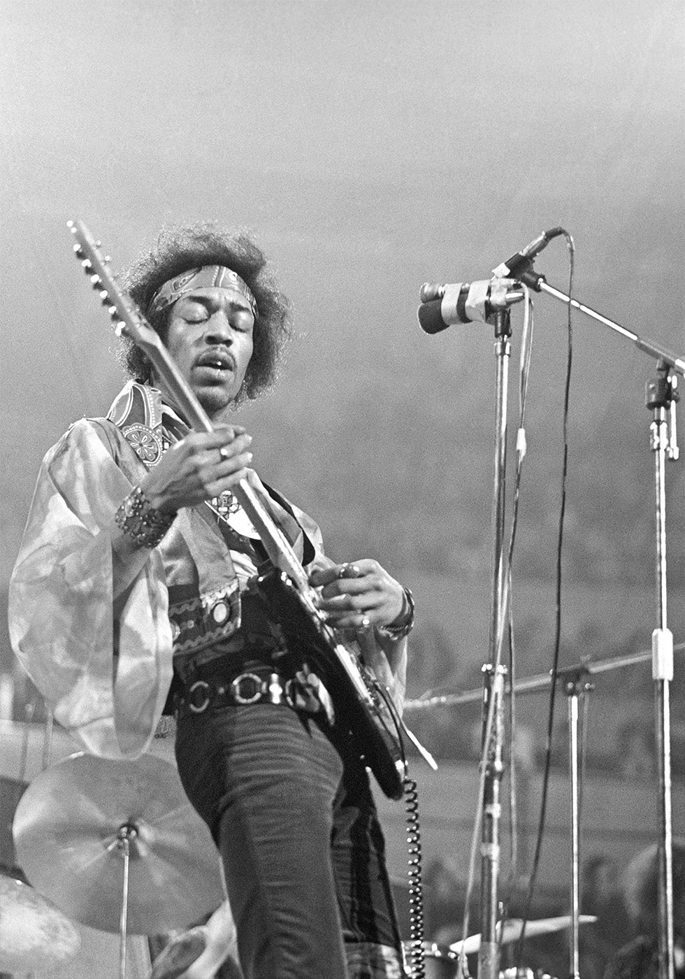 Pôster ao vivo de Jimi Hendrix 