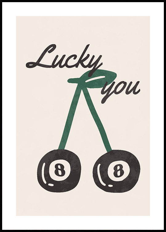 Cartaz de cereja Lucky You