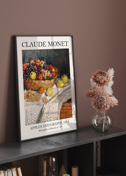 Cartaz de Maçãs e Uvas de Monet 