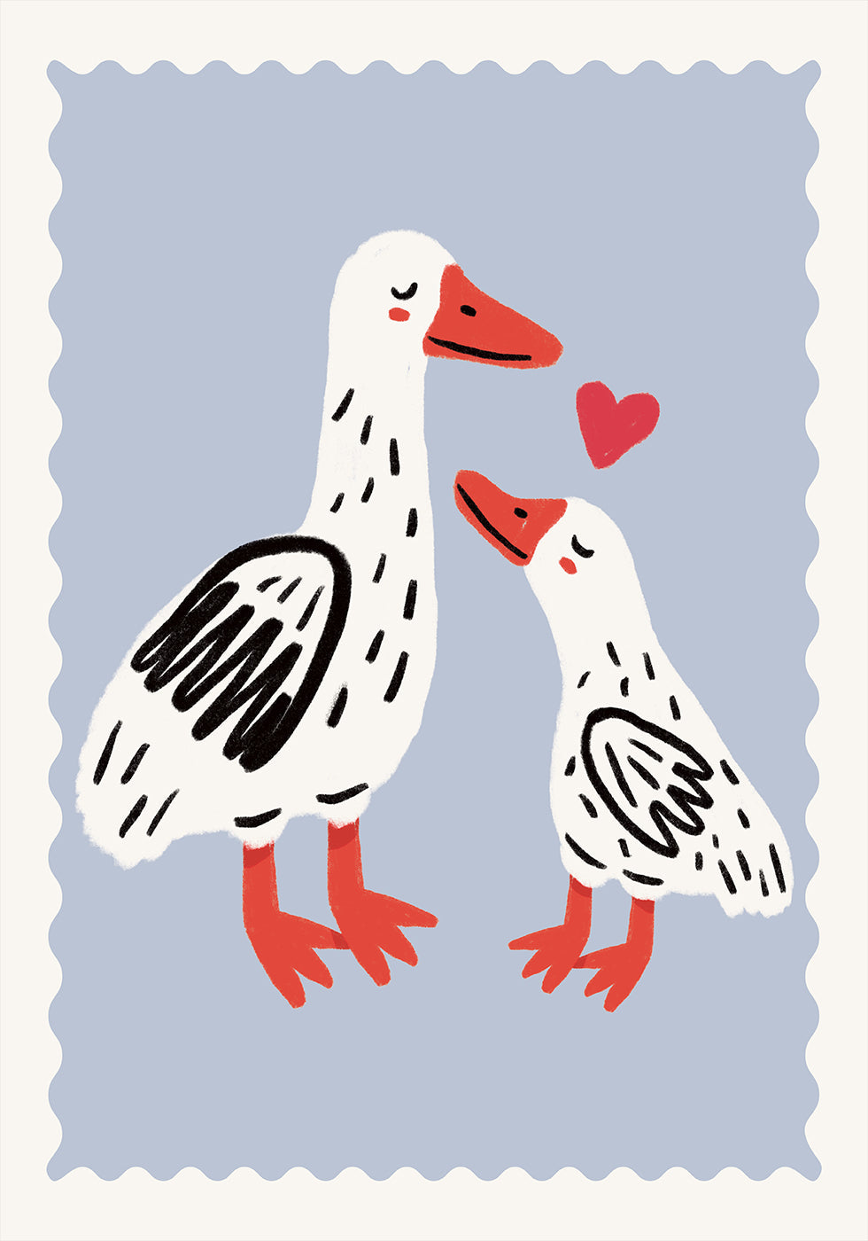 Póster Mãe pato e patinho