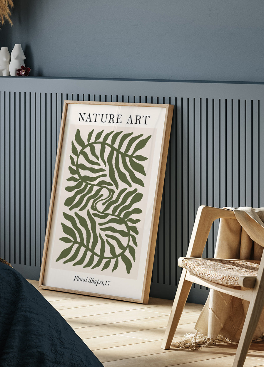 Nature Art Floral Shapes Plakat - Posterbox.dk