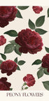 Peony Flowers Plakat - Posterbox.dk