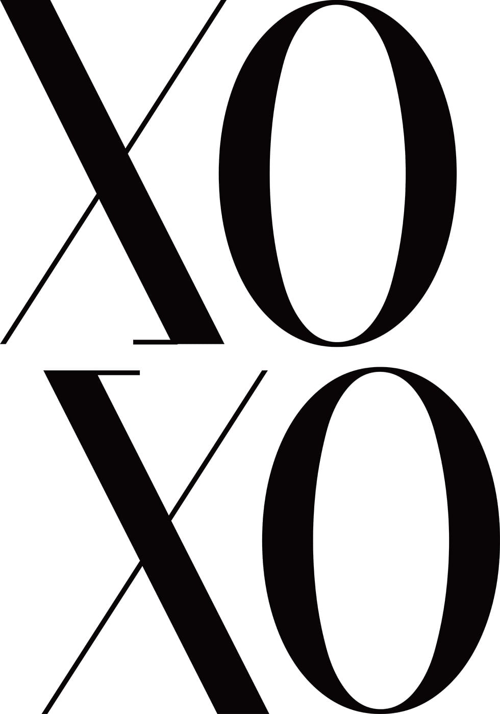XOXO Plakat - Posterbox.dk