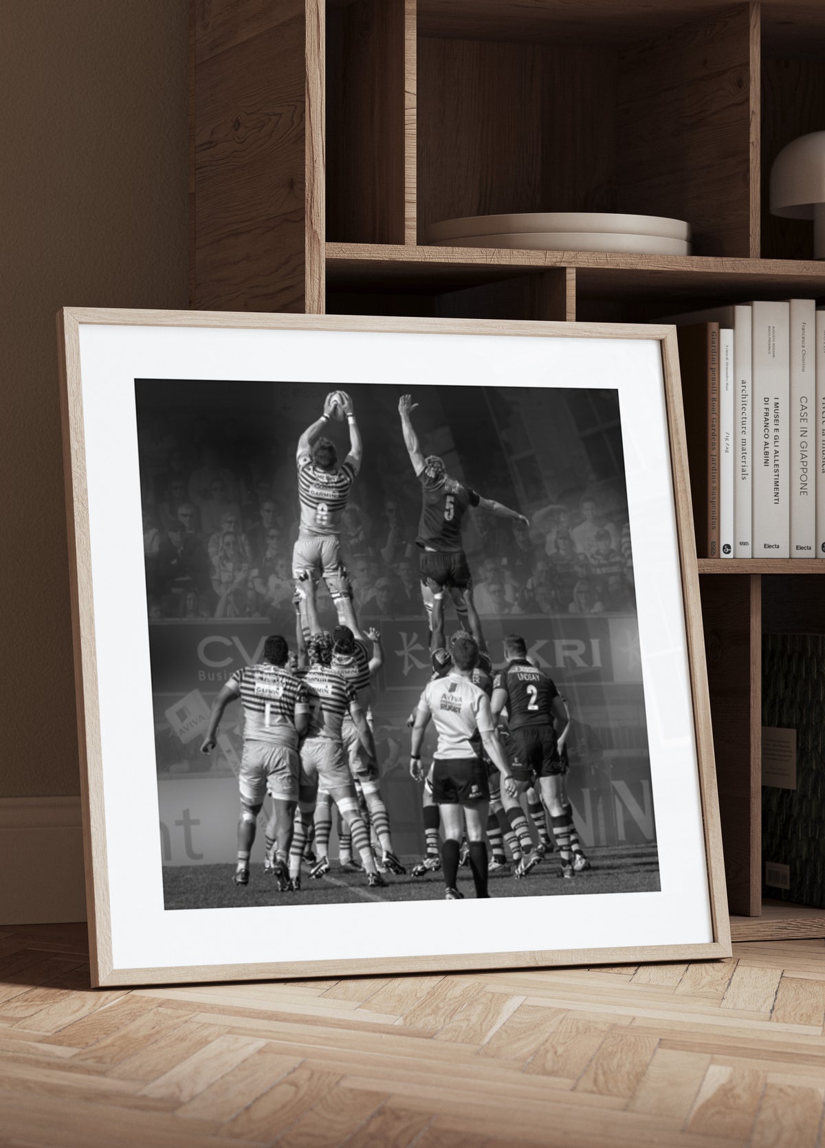Ação de alinhamento de rugby