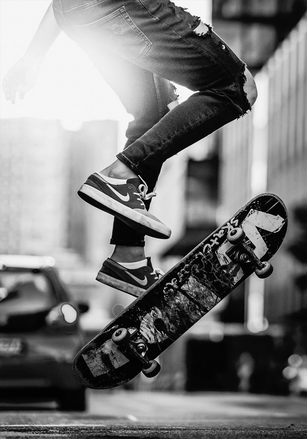 Urban Skateboard Trick Plakat - Posterbox.dk