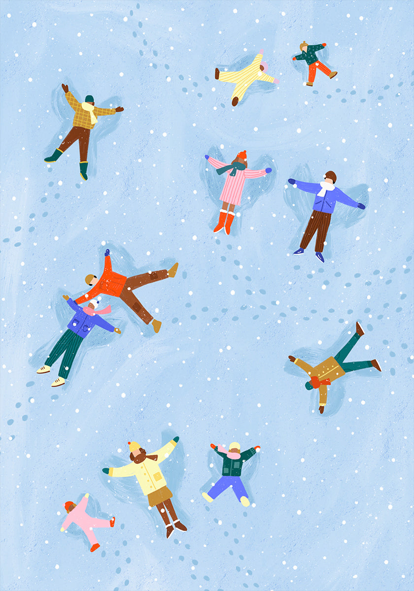 Póster Snowy Angels Delight