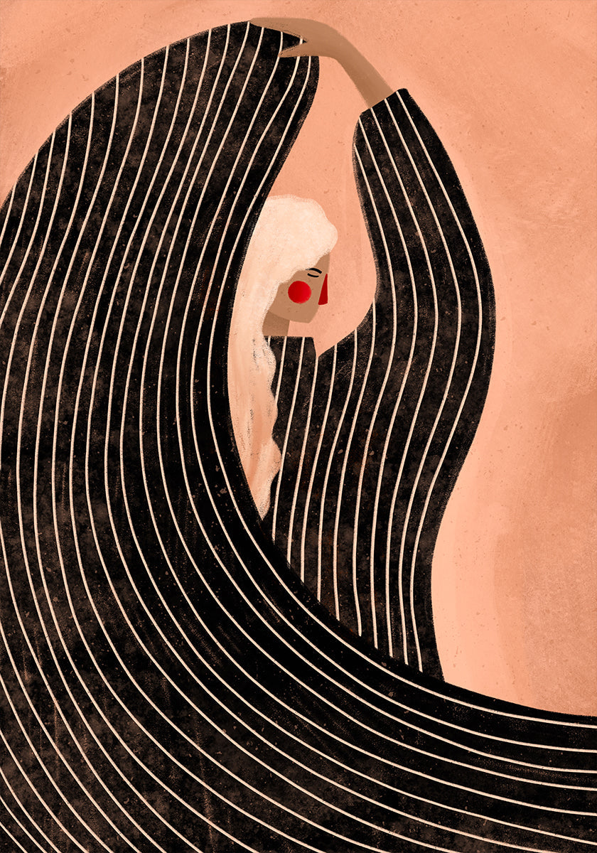 Pôster A Mulher com o Vestido Preto