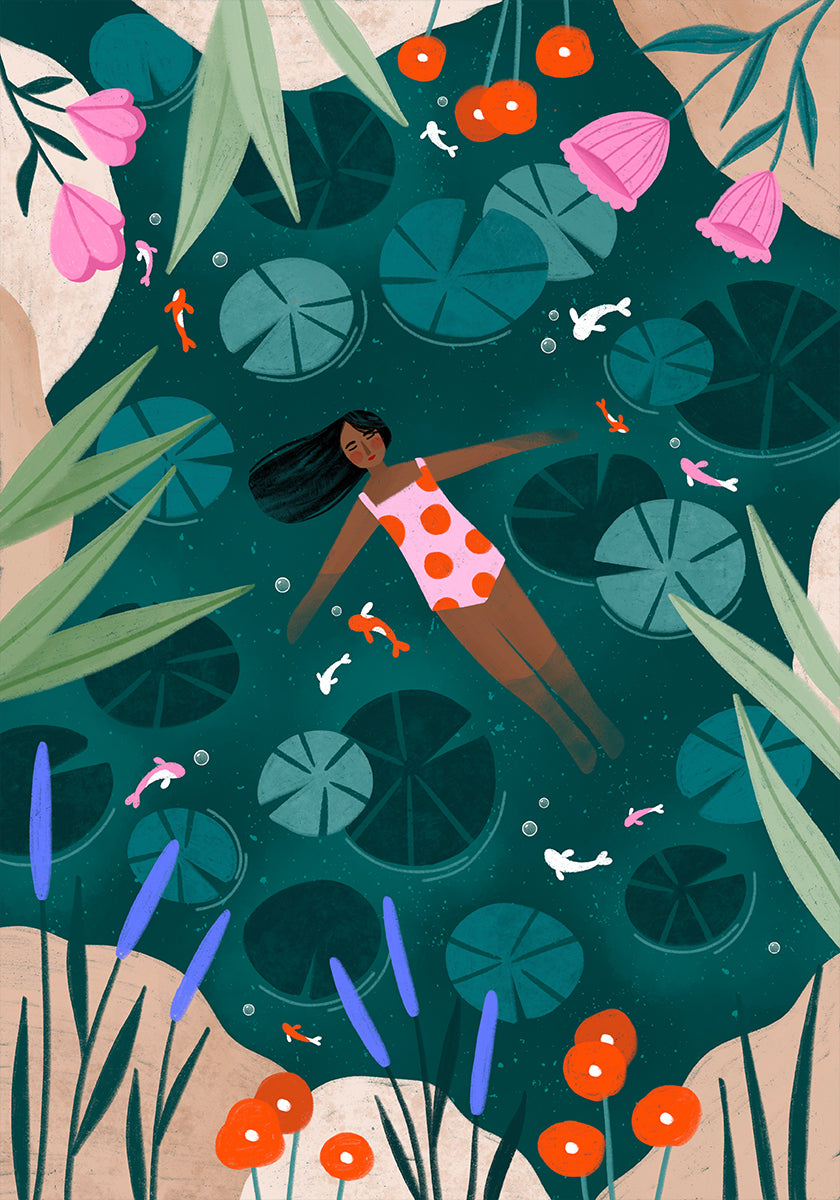 Póster Natação Selvagem