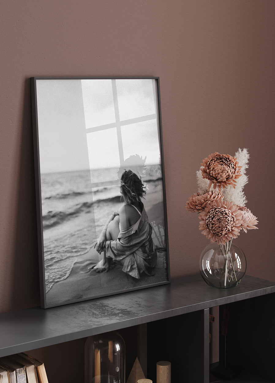 Woman At The Beach Plakat - Posterbox.dk