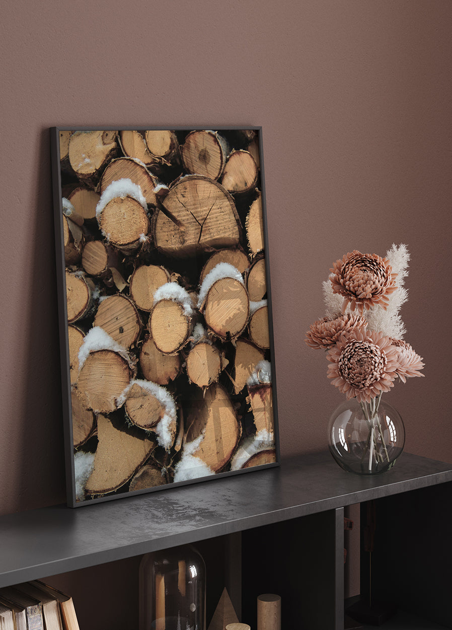 Wooden Logs Plakat - Posterbox.dk