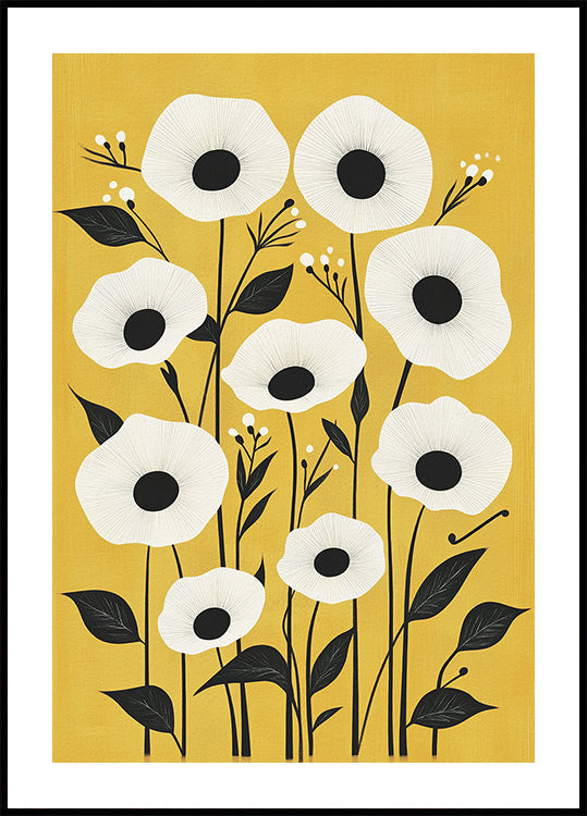 Abstract Wildflowers Plakat - Posterbox