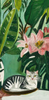 Tropical Muse With Cat (NEW) - Posterbox
