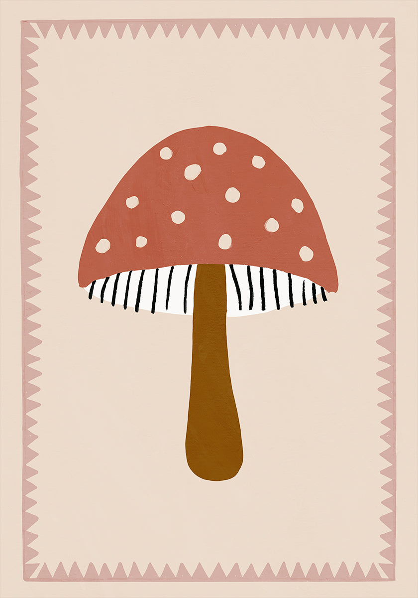 Cute Toadstool Plakat - Posterbox