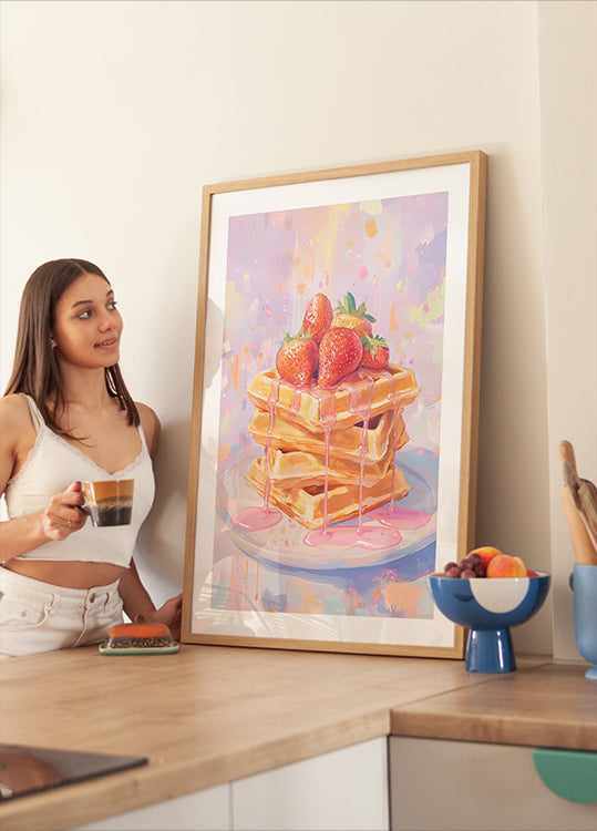 Strawberry on Waffles (NEW) - Posterbox