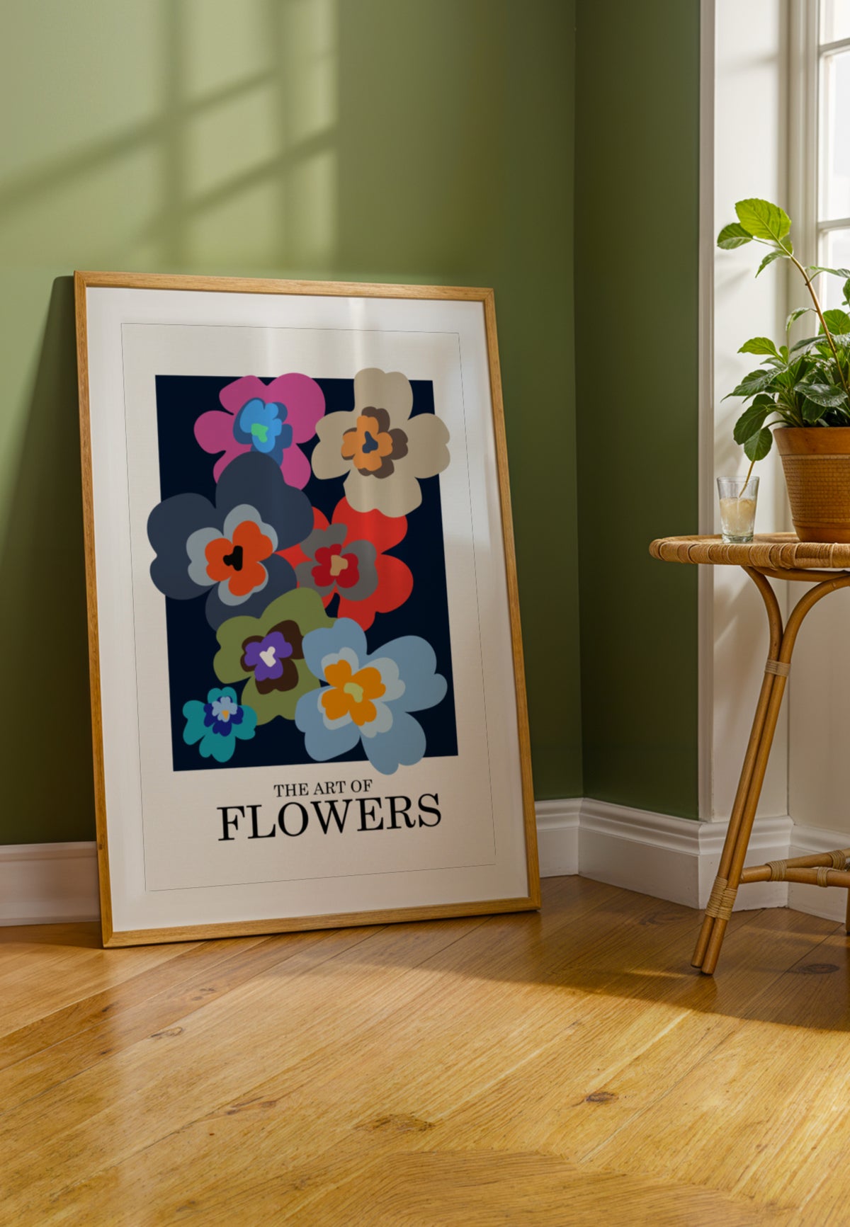 Flores abstratas coloridas