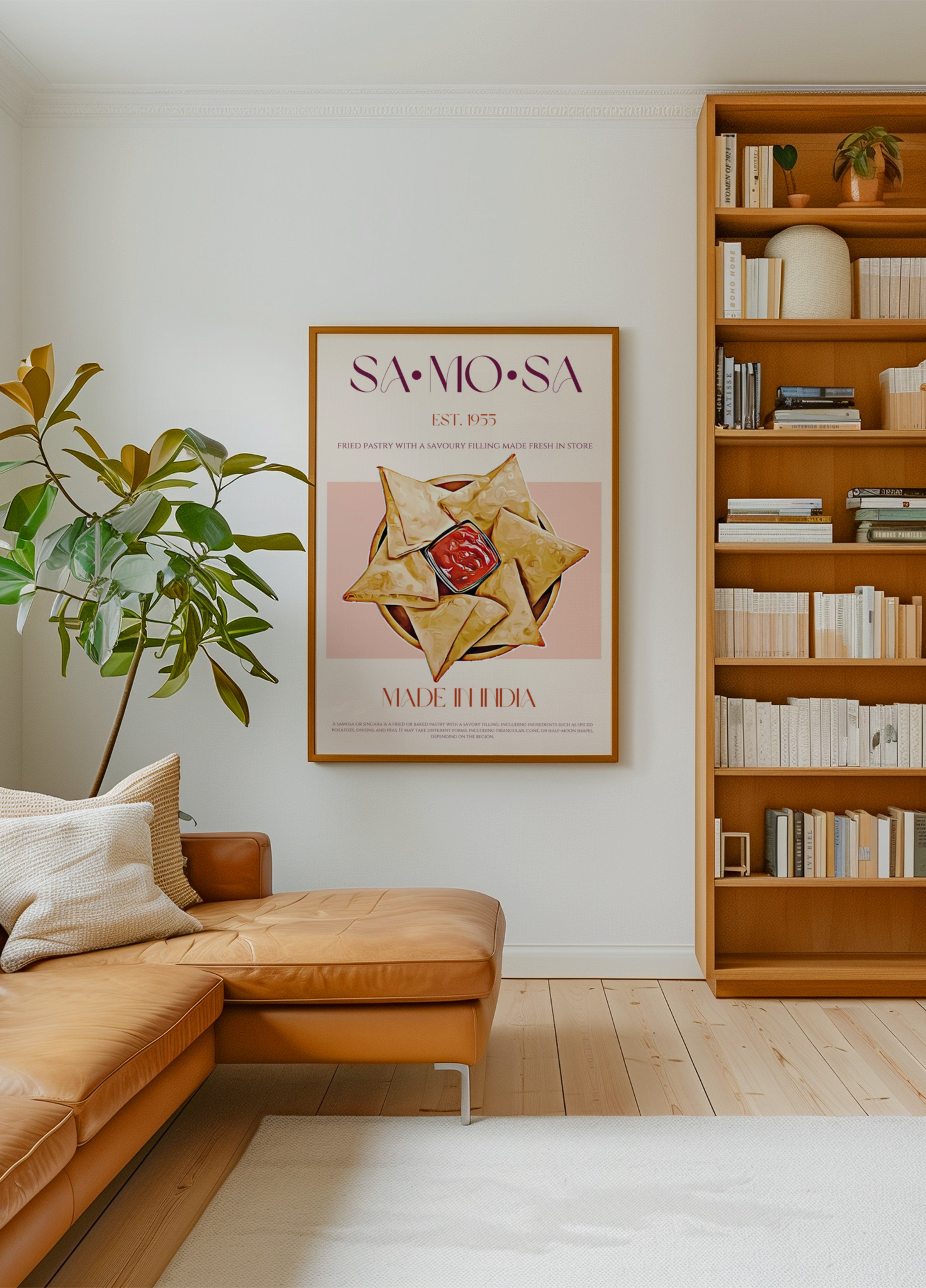 Samosas Douradas com Molho