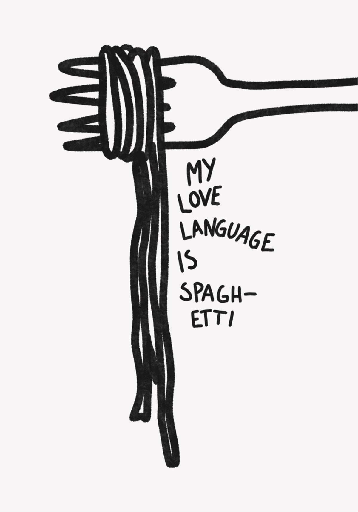 Linguagem do amor do espaguete