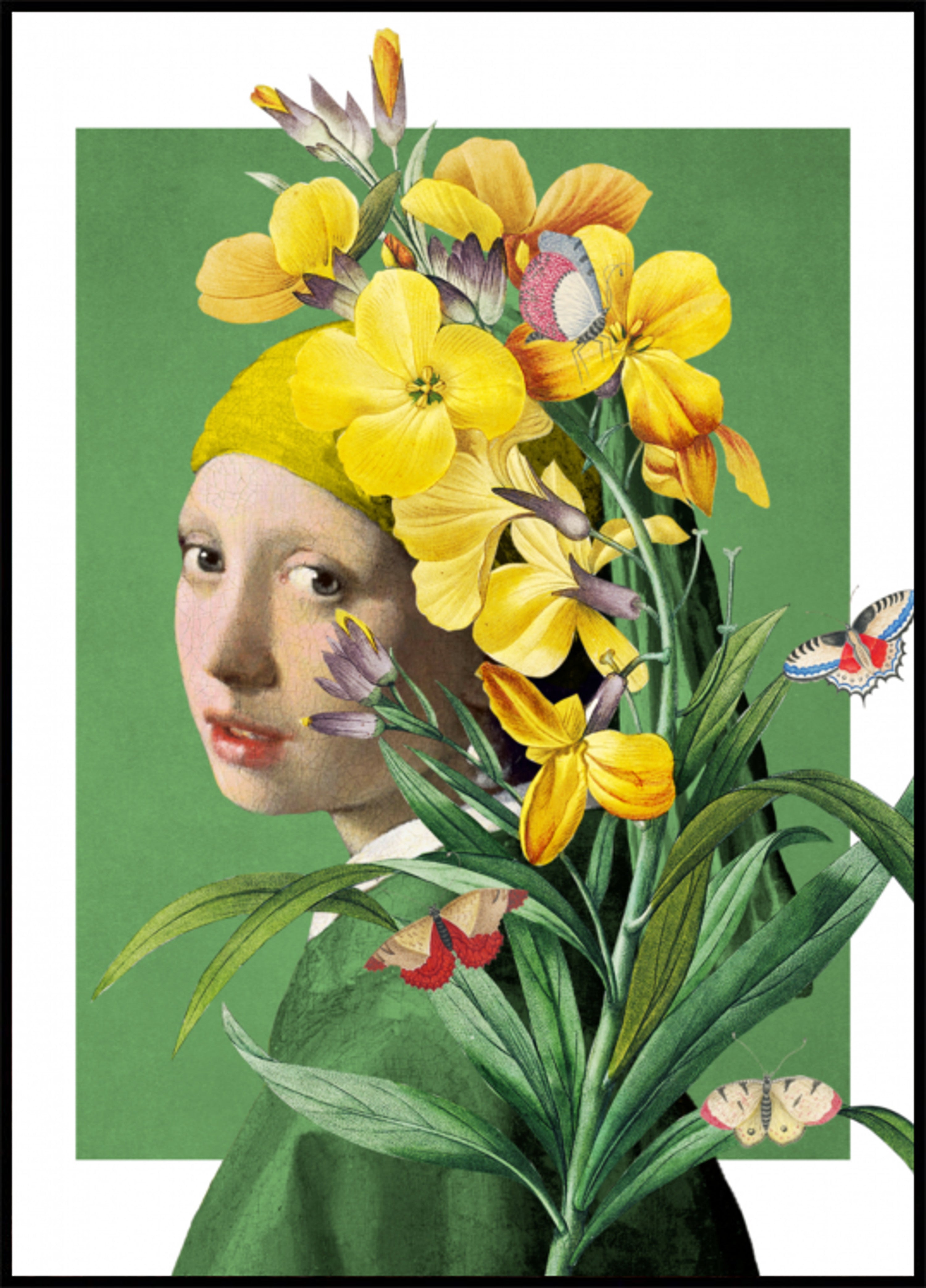 Retrato Floral Amarelo