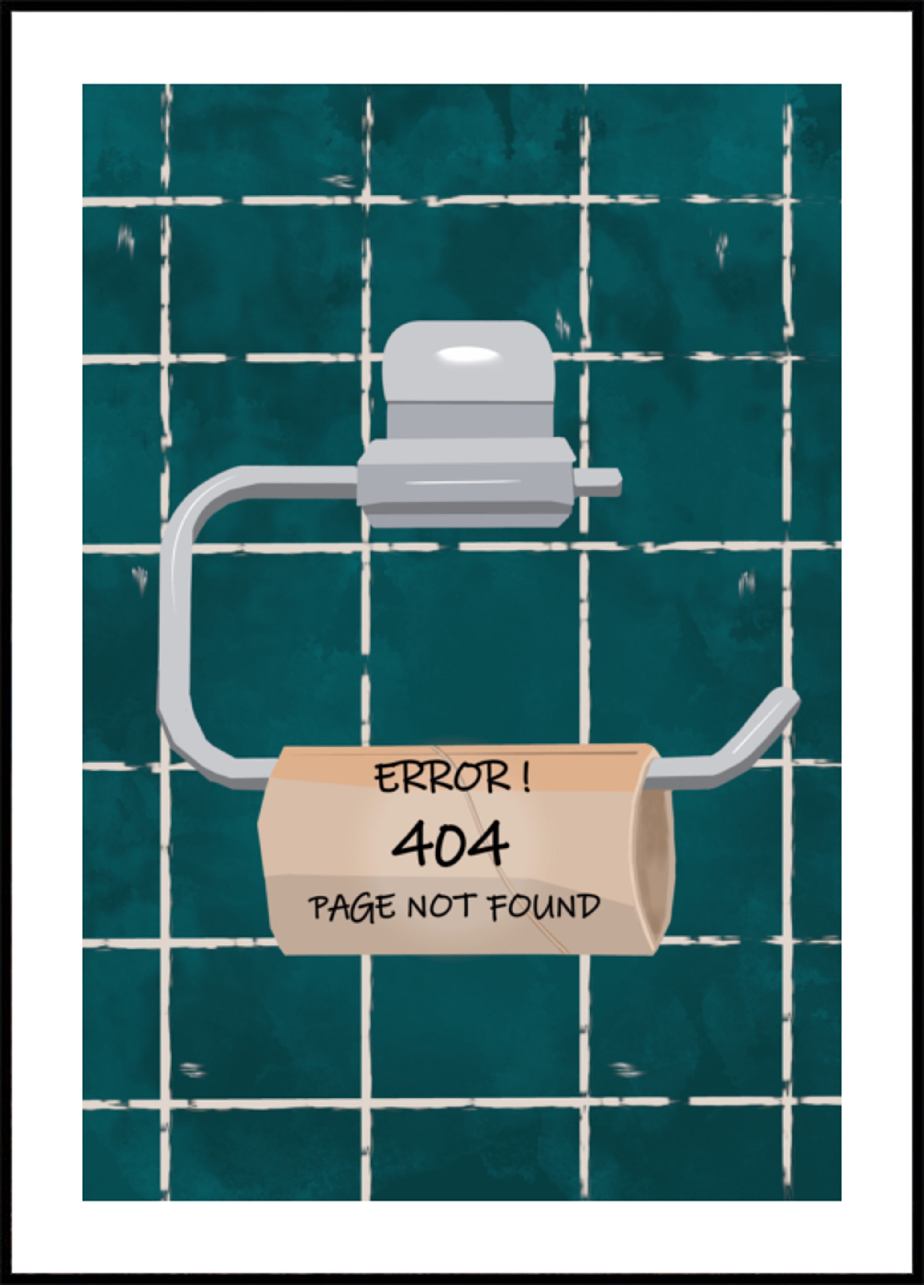 404 Toilet Paper Error - Posterbox