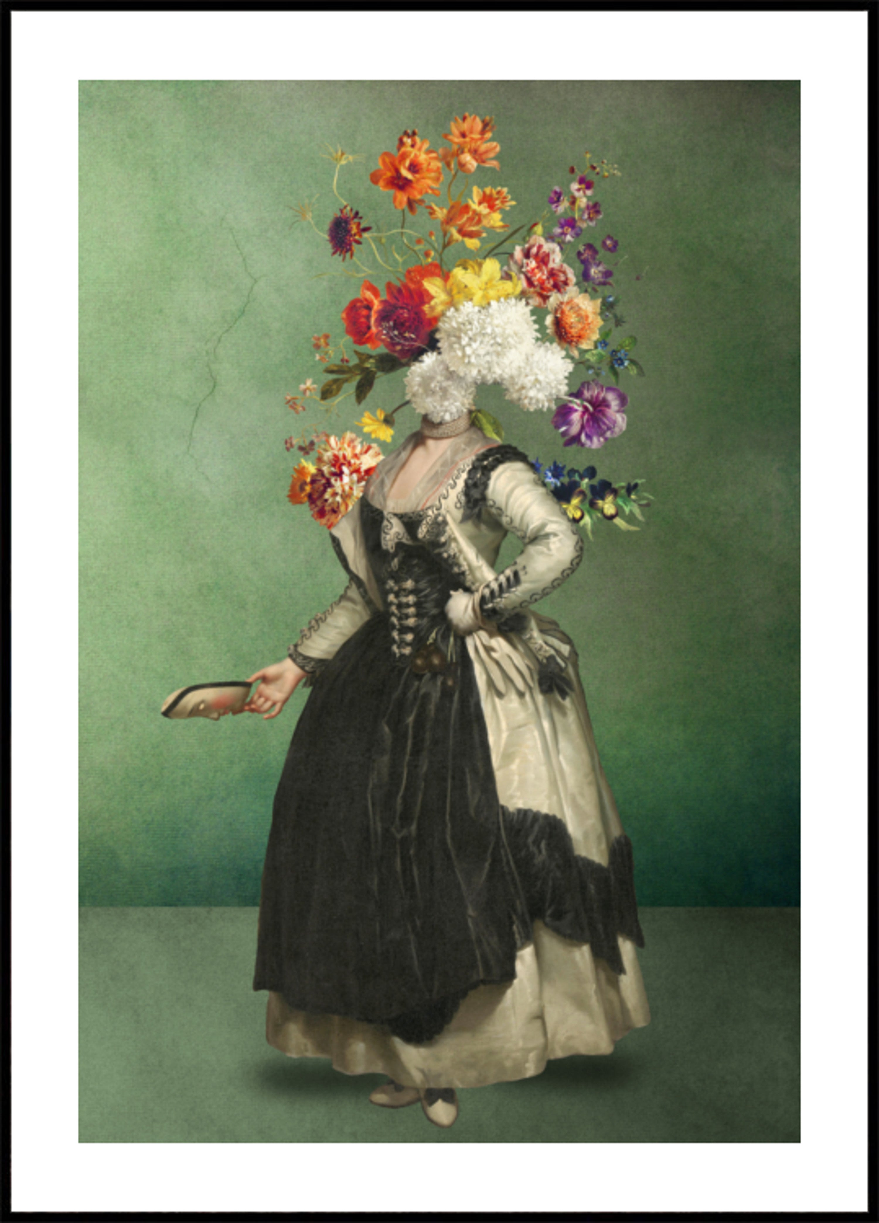 Elegant Flower Head Portrait - Posterbox