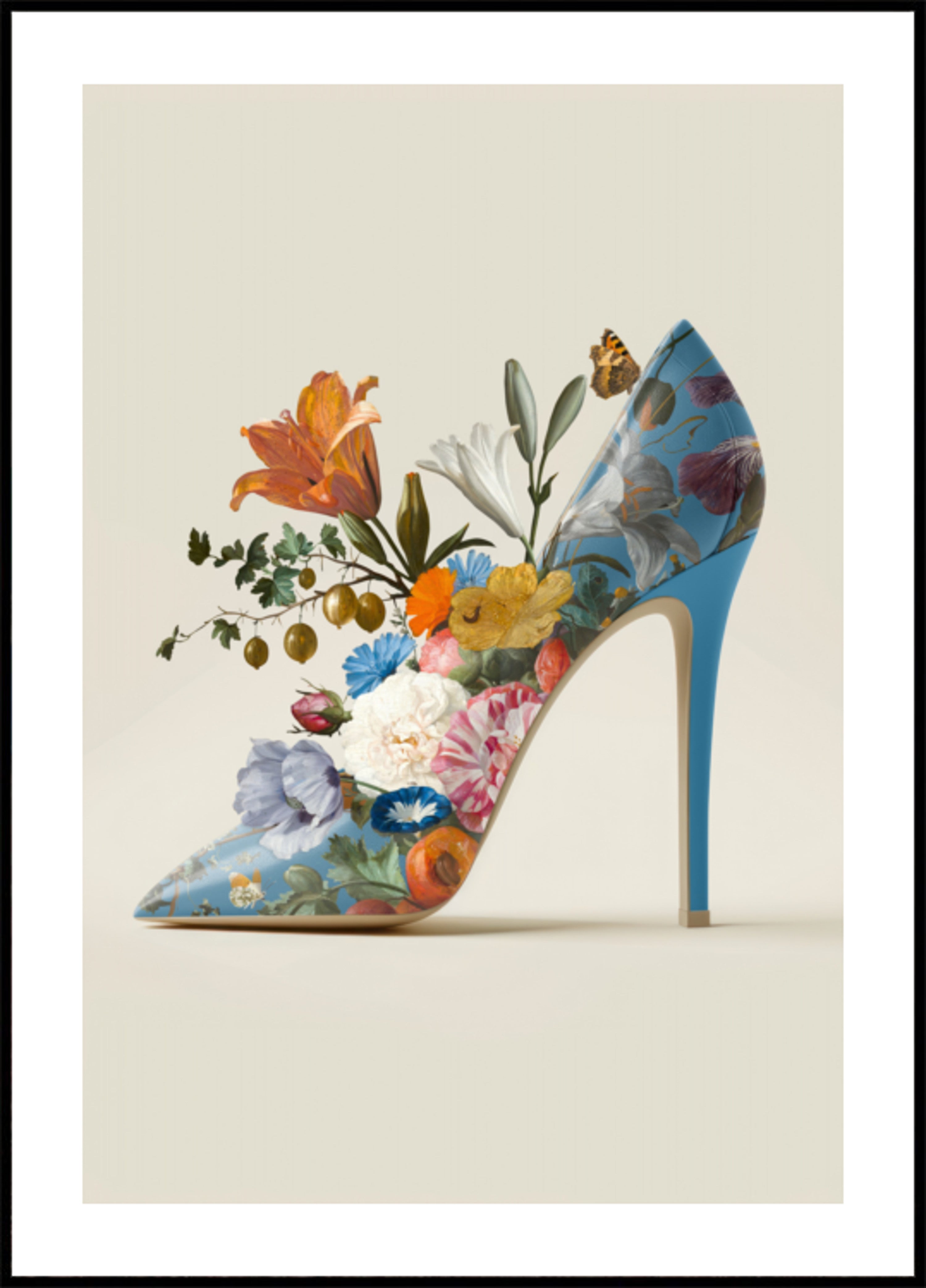 Vibrant Floral Heel - Posterbox