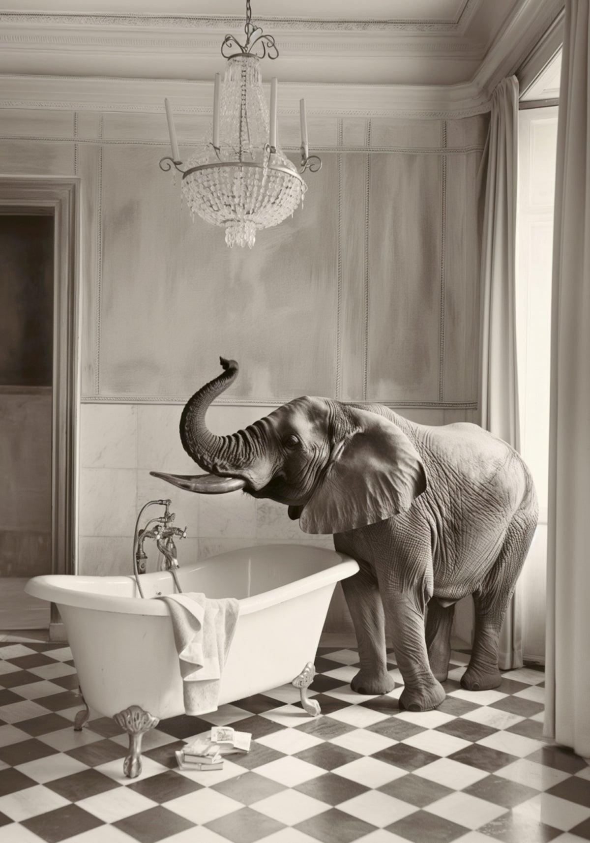 Banheira Elegante do Elefante
