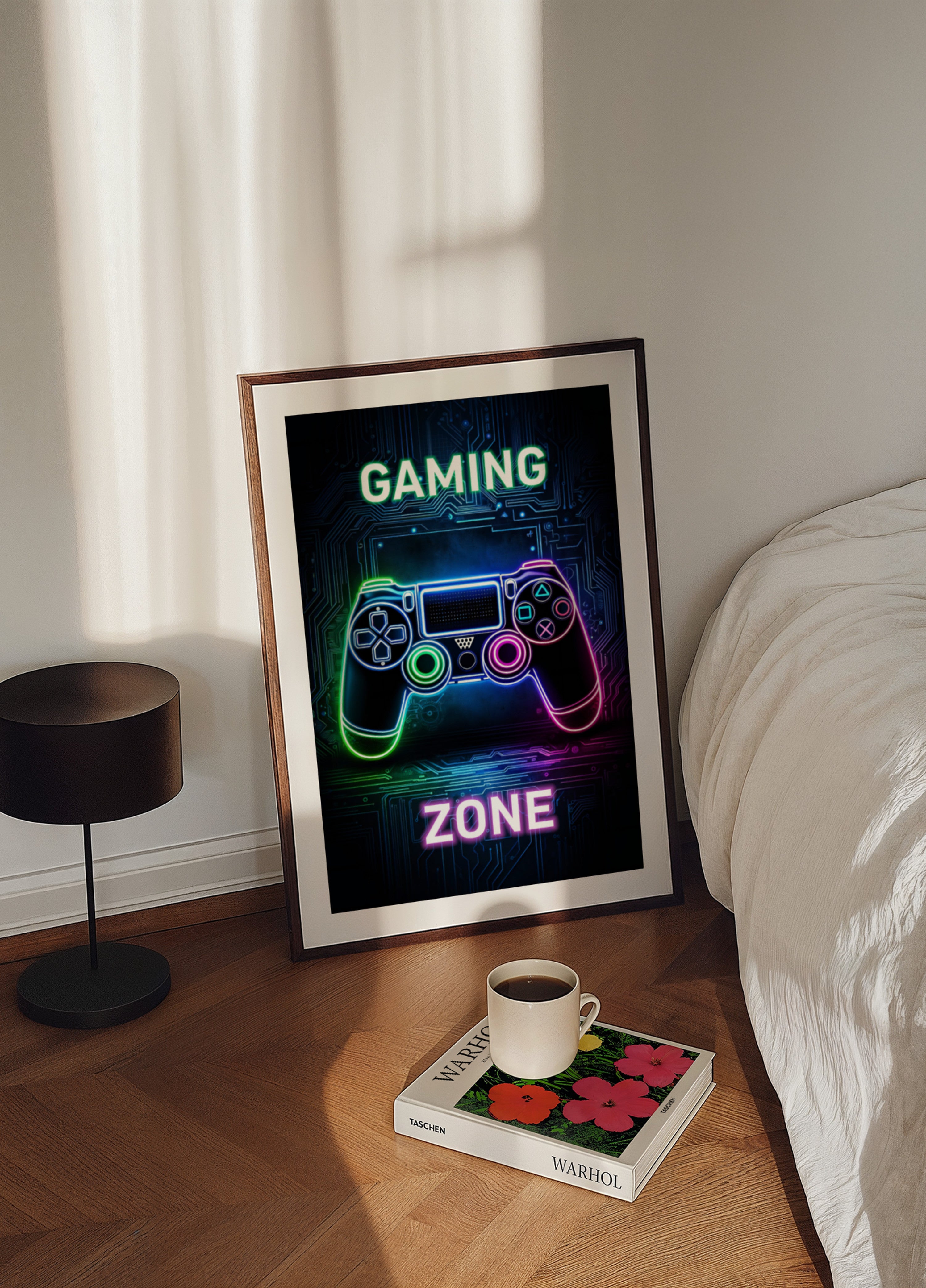 Zona de jogos de néon